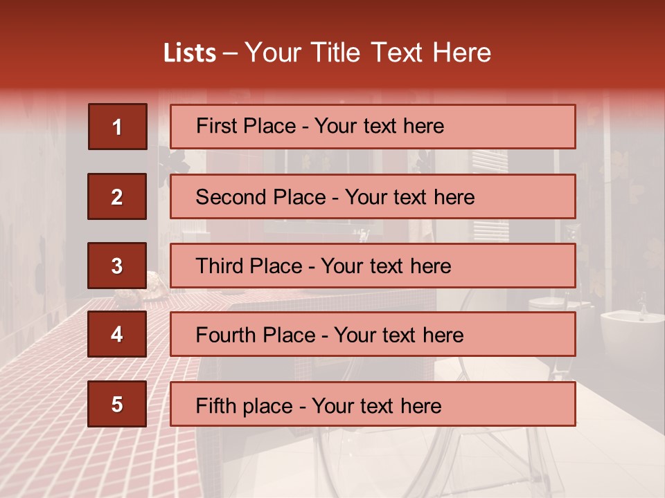 For Bathrooms Ideas PowerPoint Template