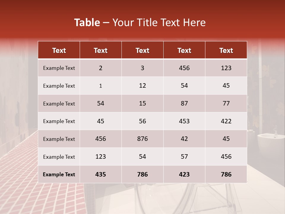 For Bathrooms Ideas PowerPoint Template