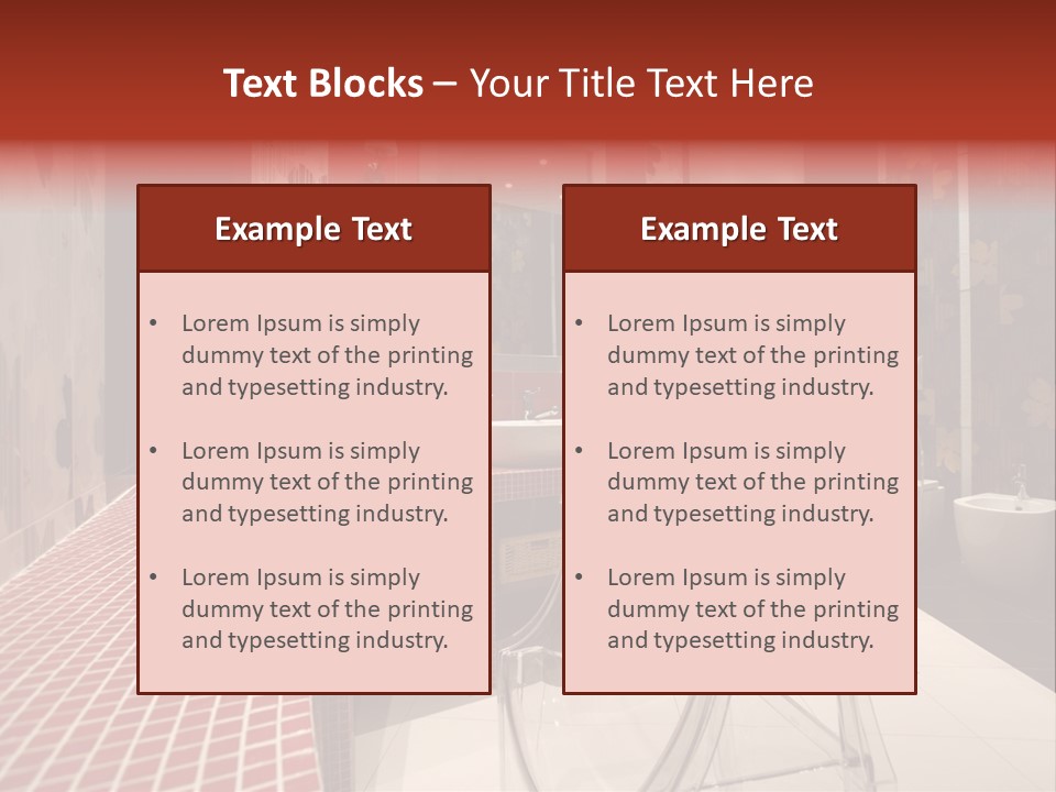 For Bathrooms Ideas PowerPoint Template