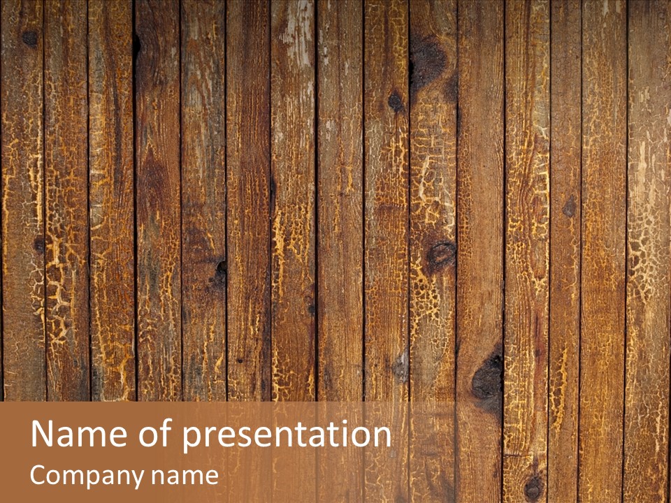 Wood Grain Background PowerPoint Template