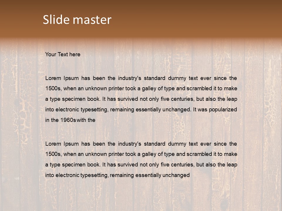 Wood Grain Background PowerPoint Template