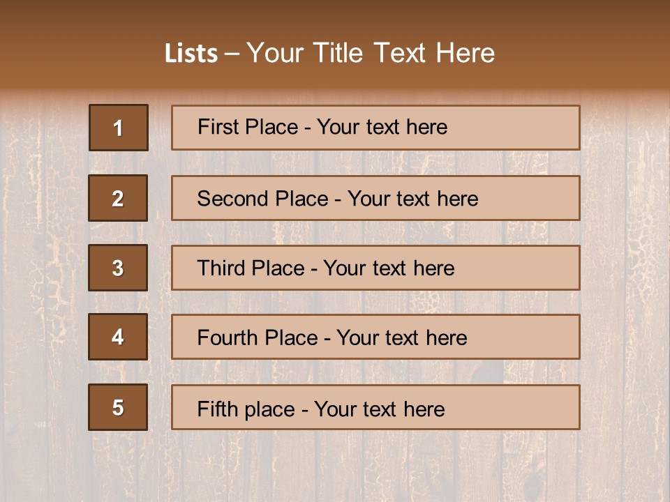 Wood Grain Background PowerPoint Template