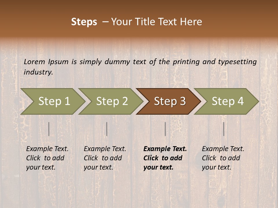 Wood Grain Background PowerPoint Template