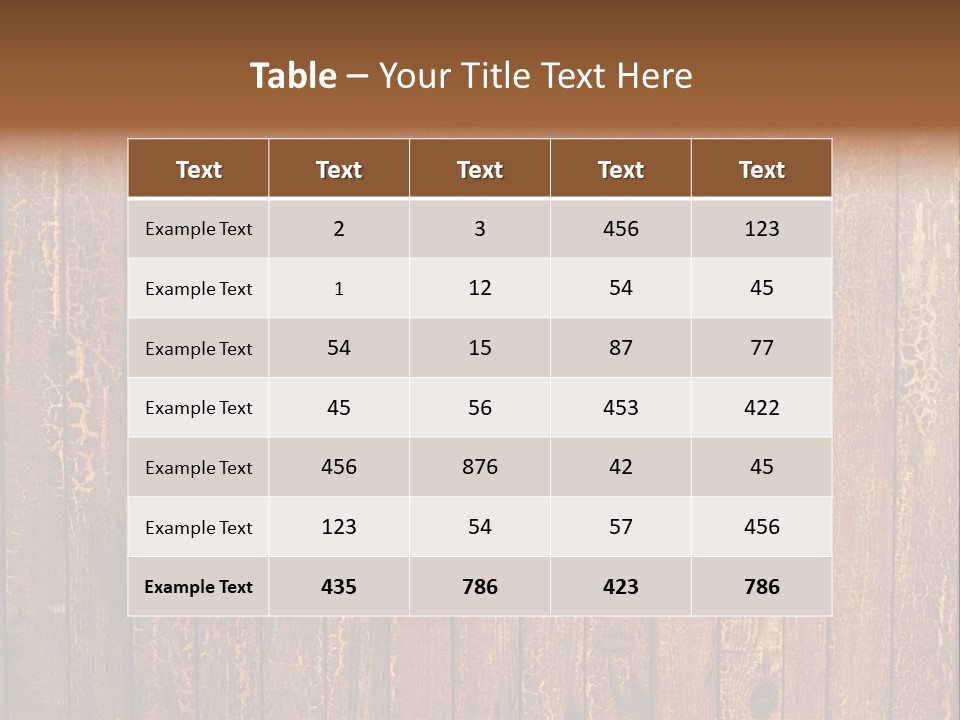 Wood Grain Background PowerPoint Template