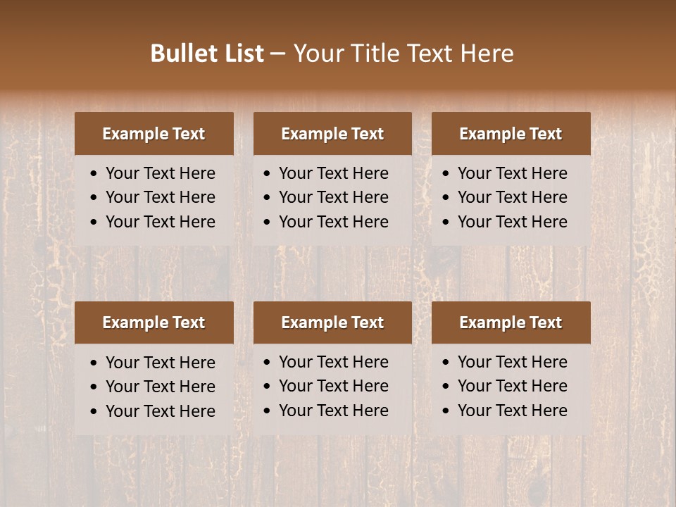 Wood Grain Background PowerPoint Template