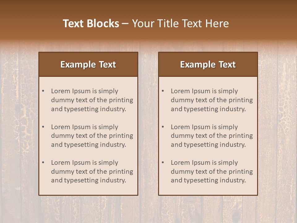 Wood Grain Background PowerPoint Template