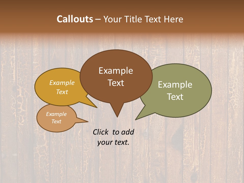 Wood Grain Background PowerPoint Template