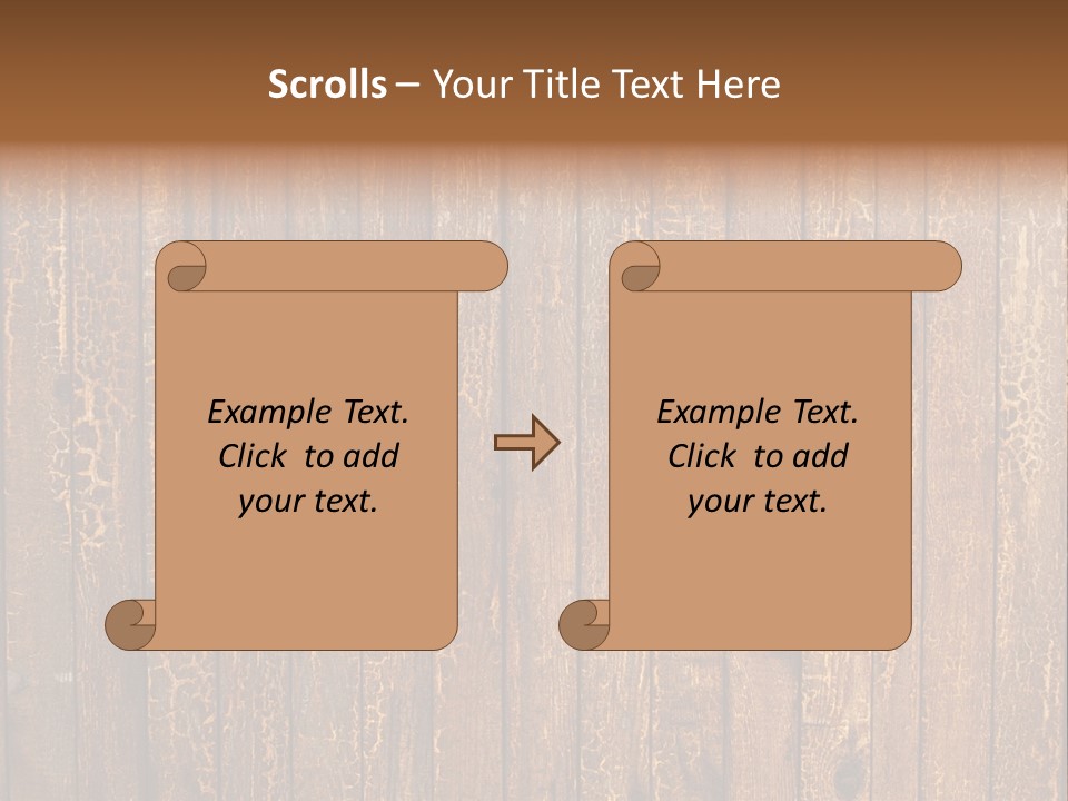 Wood Grain Background PowerPoint Template