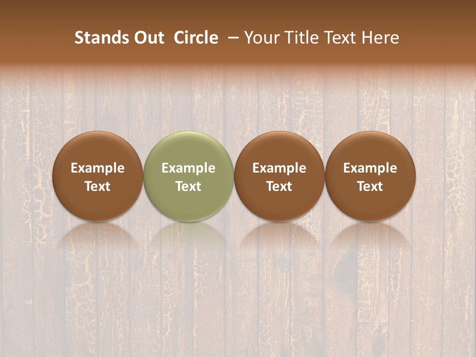 Wood Grain Background PowerPoint Template