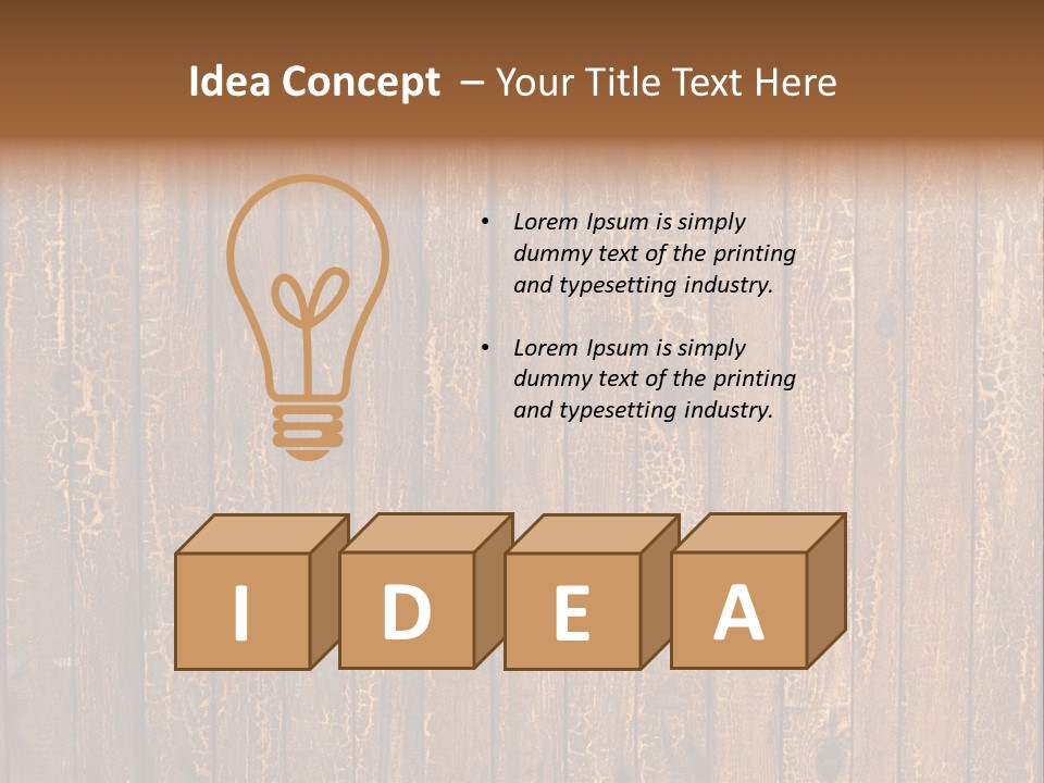 Wood Grain Background PowerPoint Template