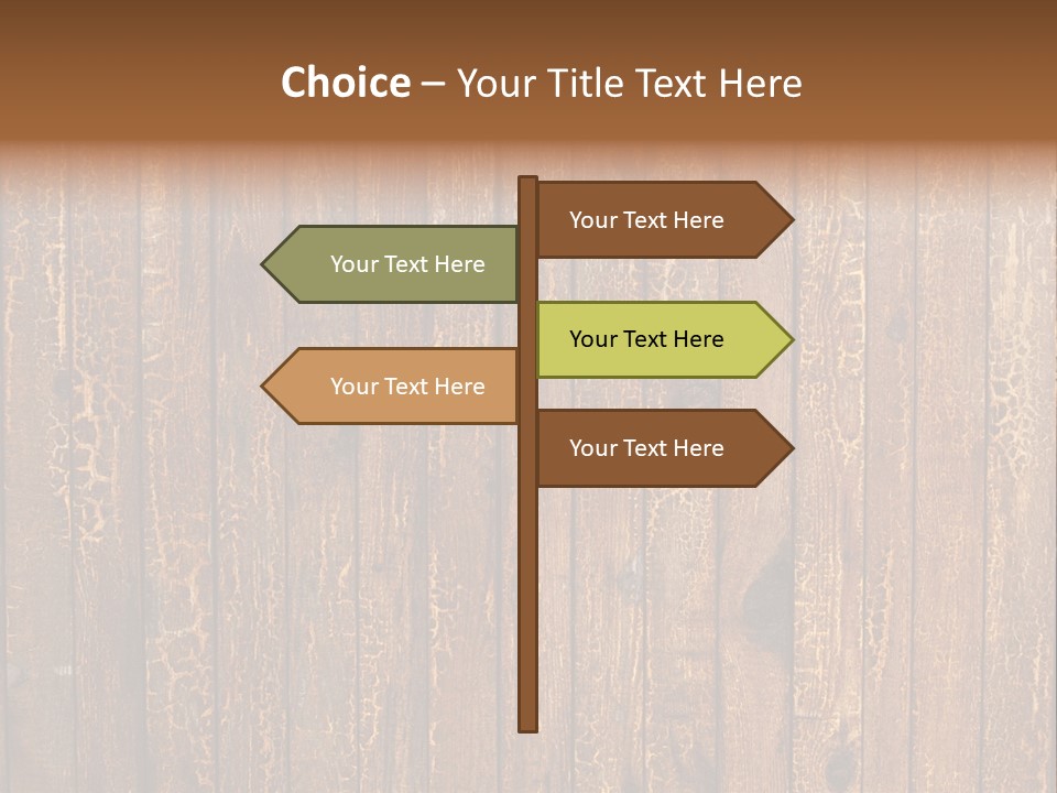 Wood Grain Background PowerPoint Template