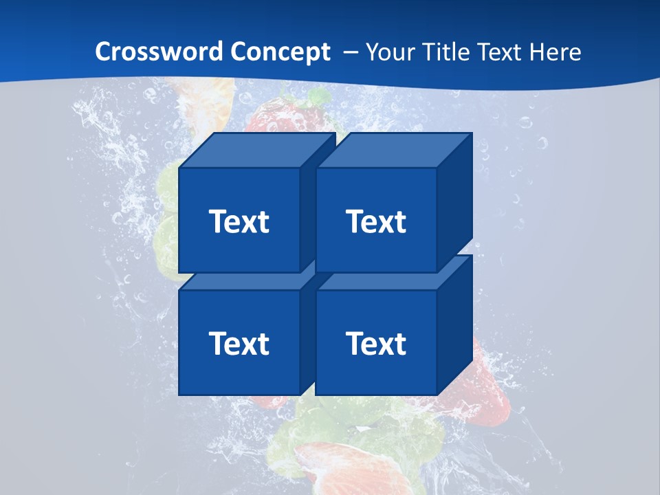 Water Fruit PowerPoint Template