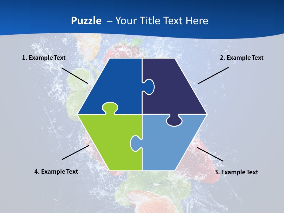 Water Fruit PowerPoint Template