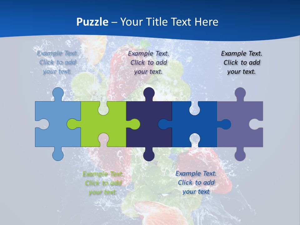 Water Fruit PowerPoint Template