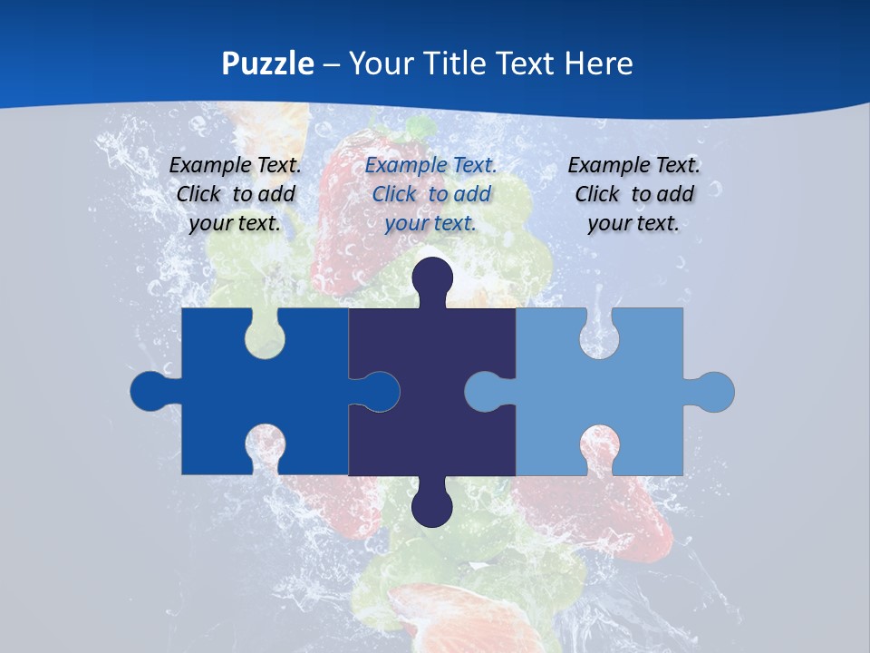 Water Fruit PowerPoint Template