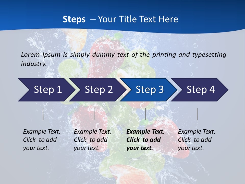 Water Fruit PowerPoint Template