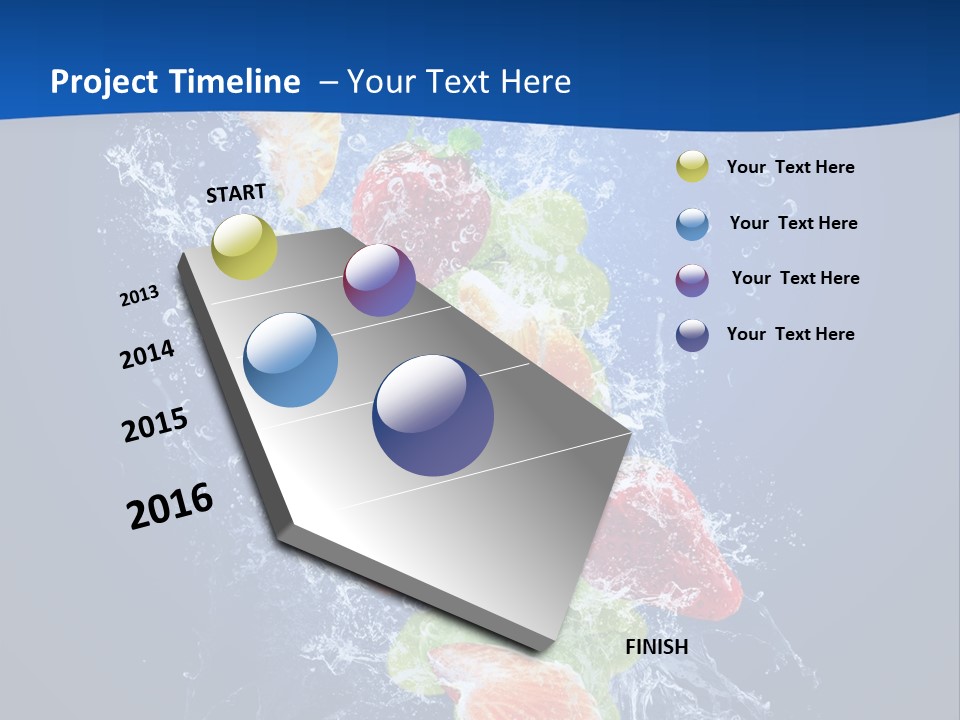 Water Fruit PowerPoint Template