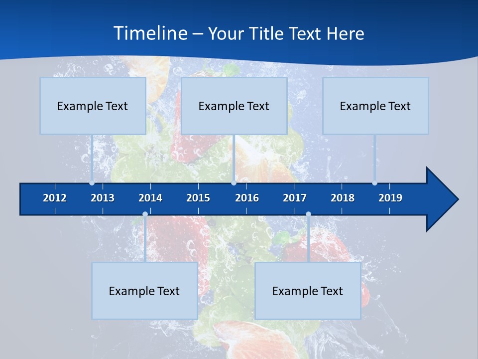 Water Fruit PowerPoint Template