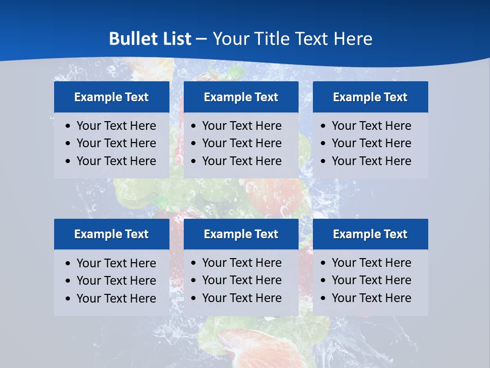 Water Fruit PowerPoint Template