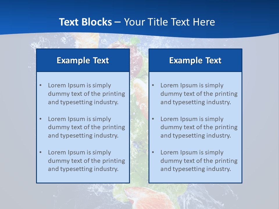 Water Fruit PowerPoint Template
