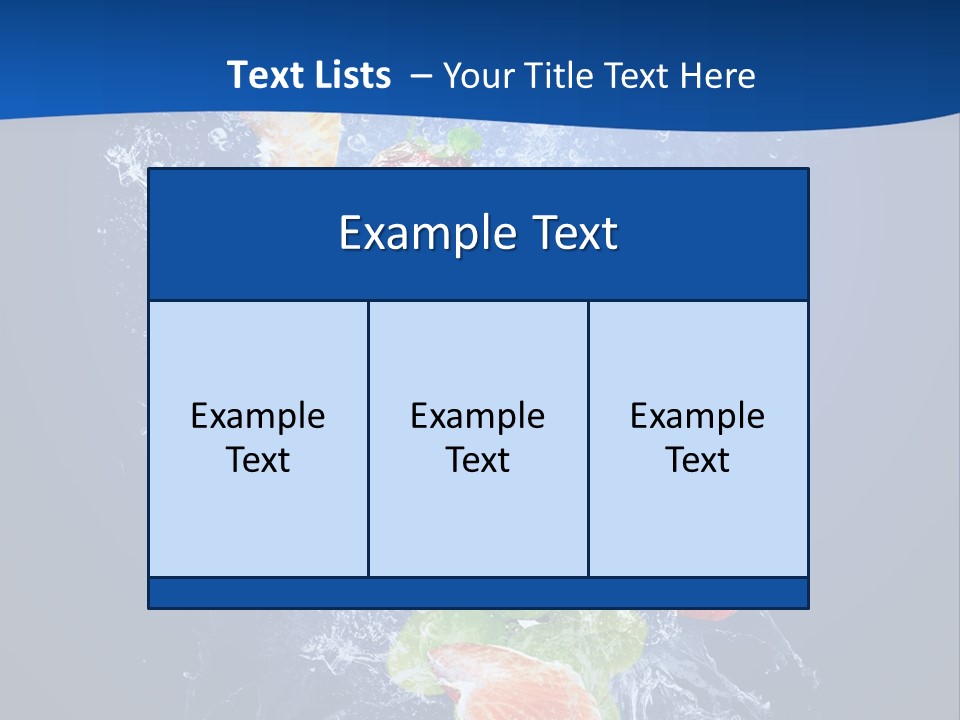Water Fruit PowerPoint Template