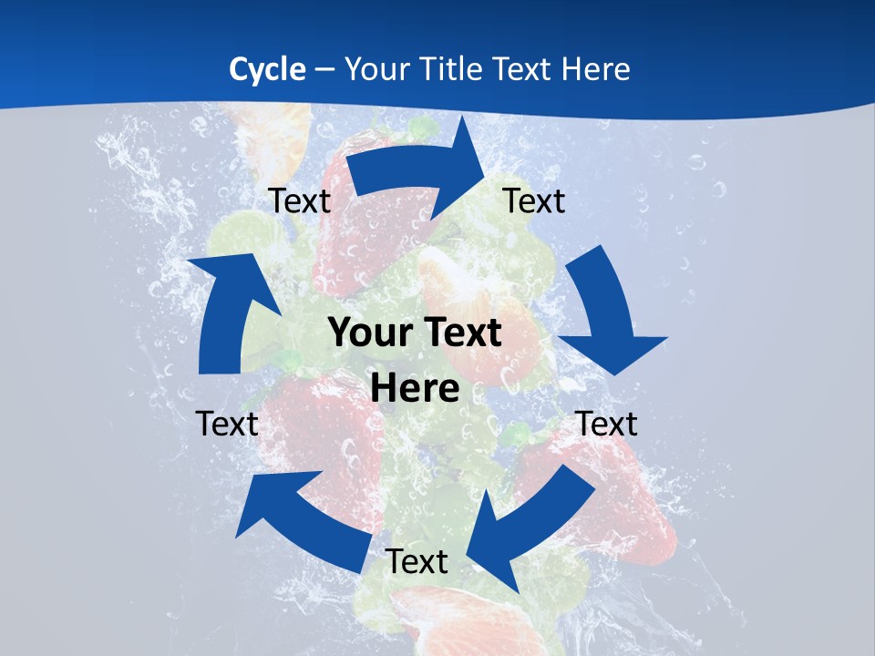 Water Fruit PowerPoint Template