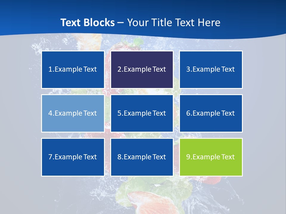 Water Fruit PowerPoint Template
