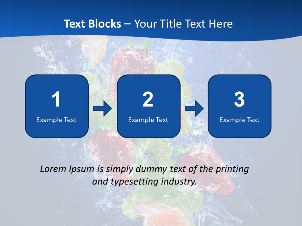 Water Fruit PowerPoint Template