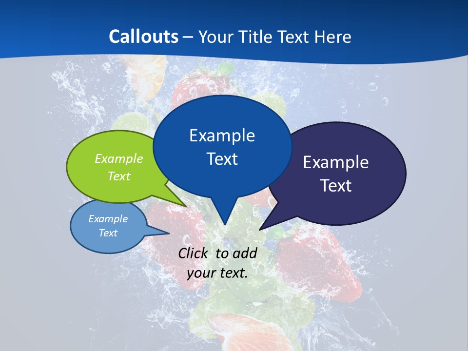 Water Fruit PowerPoint Template
