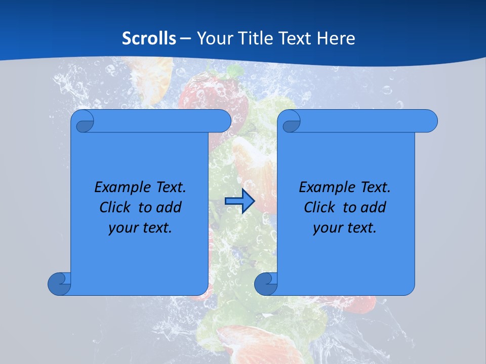 Water Fruit PowerPoint Template