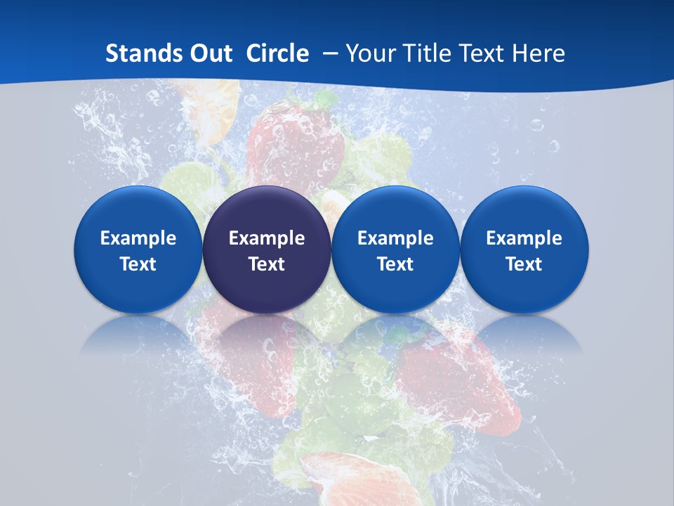 Water Fruit PowerPoint Template