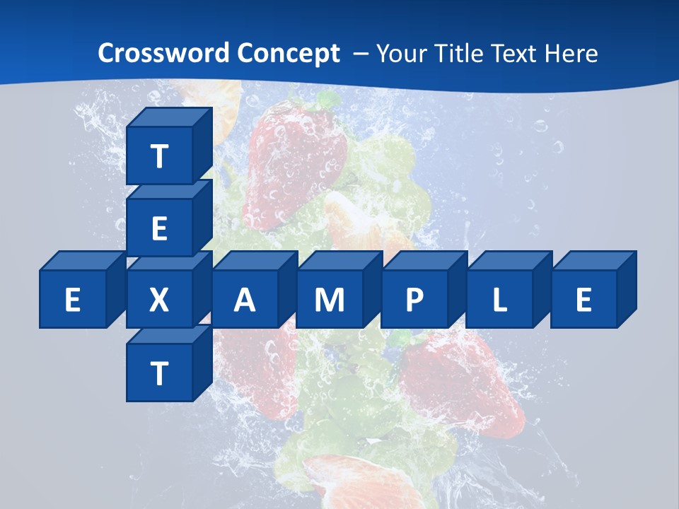 Water Fruit PowerPoint Template