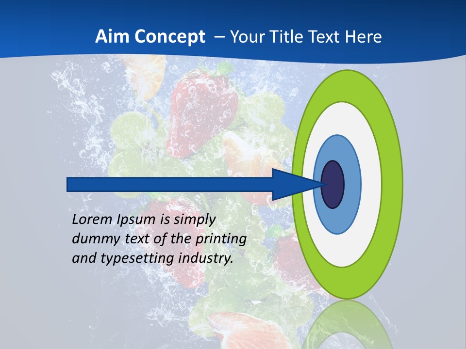 Water Fruit PowerPoint Template