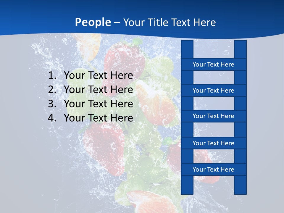 Water Fruit PowerPoint Template