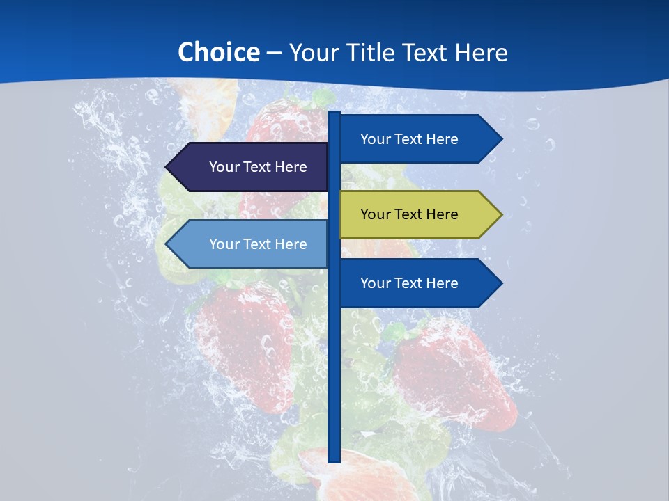 Water Fruit PowerPoint Template