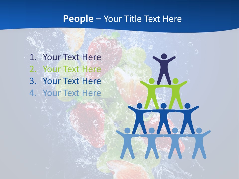 Water Fruit PowerPoint Template