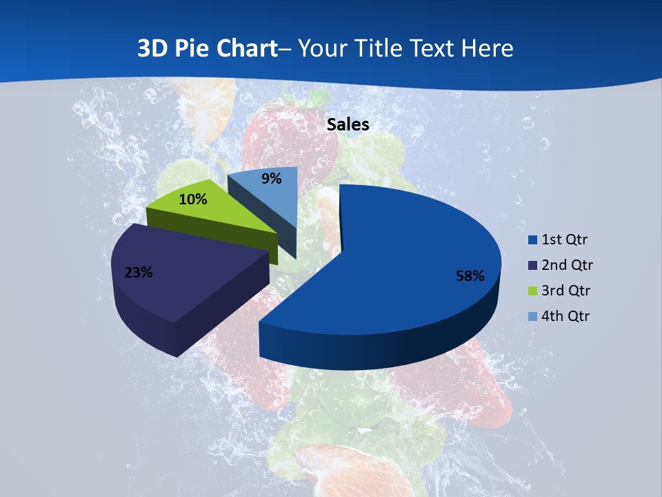 Water Fruit PowerPoint Template