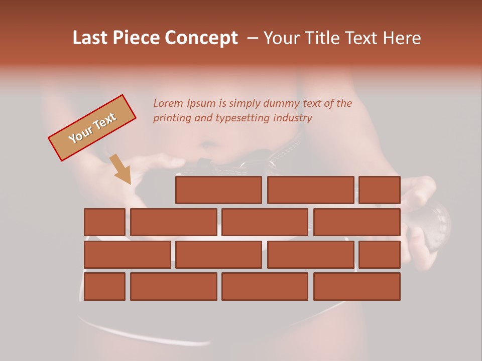 Weight Lifting Belt PowerPoint Template