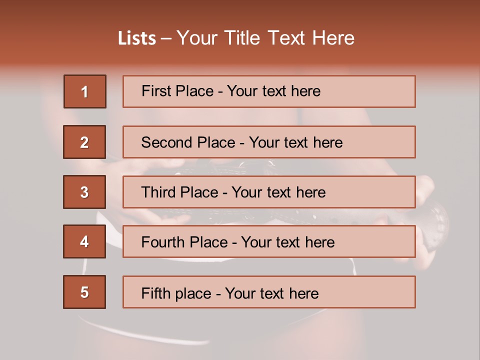 Weight Lifting Belt PowerPoint Template