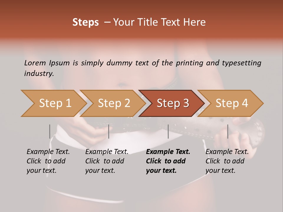Weight Lifting Belt PowerPoint Template