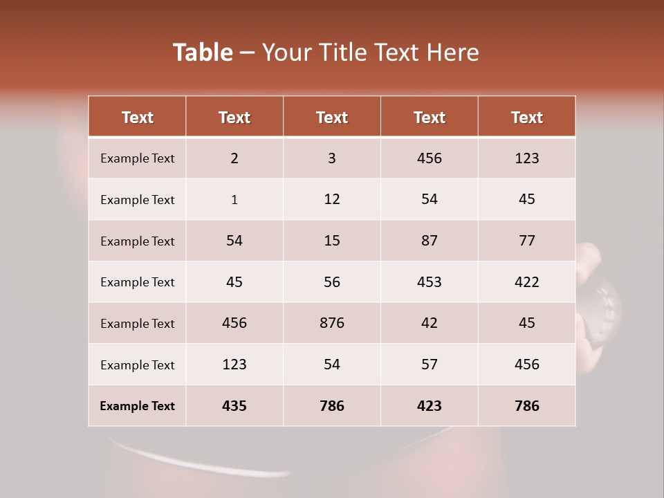 Weight Lifting Belt PowerPoint Template