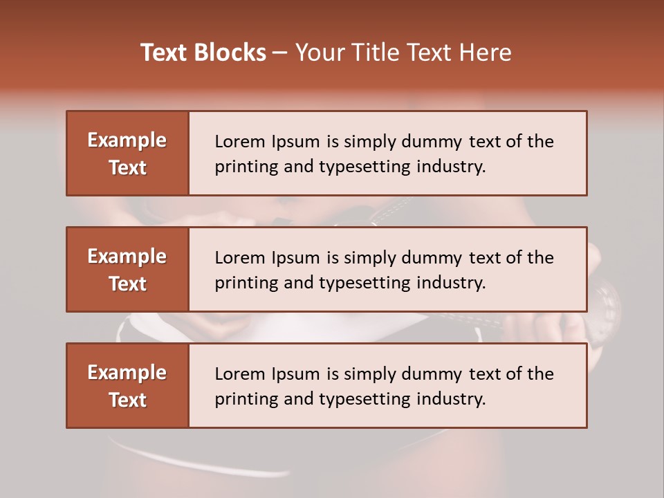Weight Lifting Belt PowerPoint Template