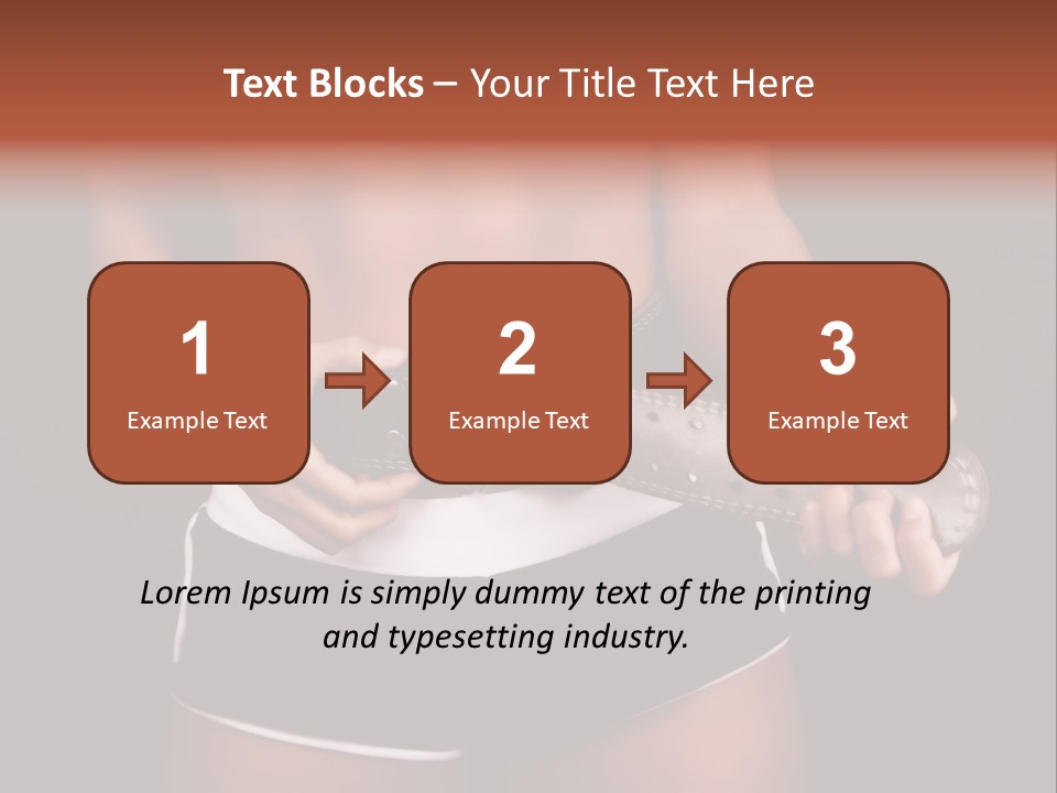 Weight Lifting Belt PowerPoint Template