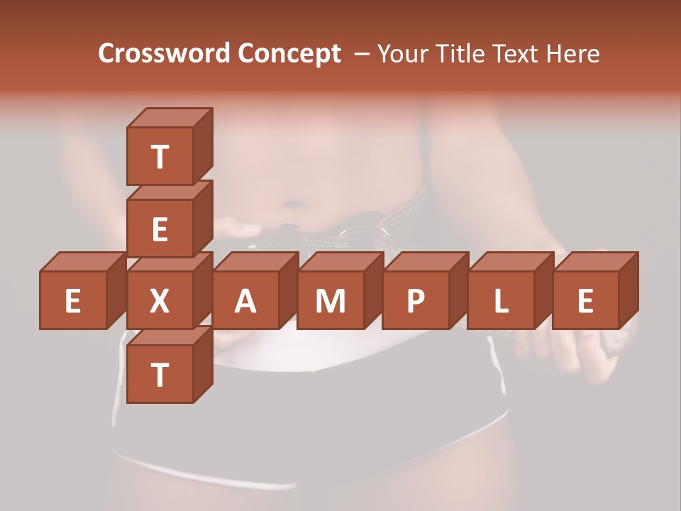 Weight Lifting Belt PowerPoint Template