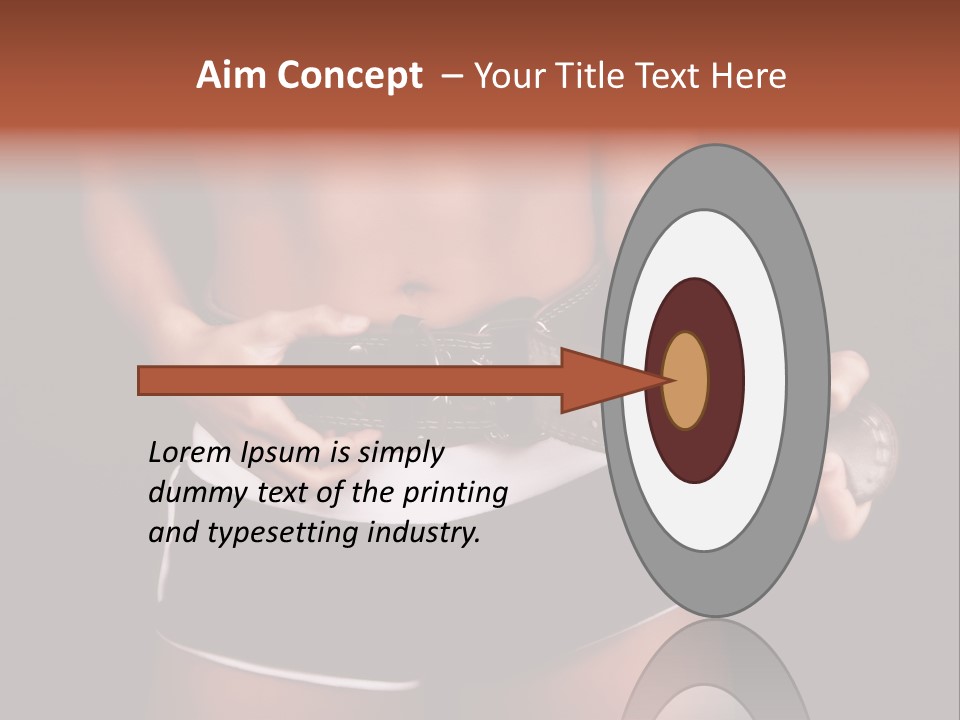 Weight Lifting Belt PowerPoint Template