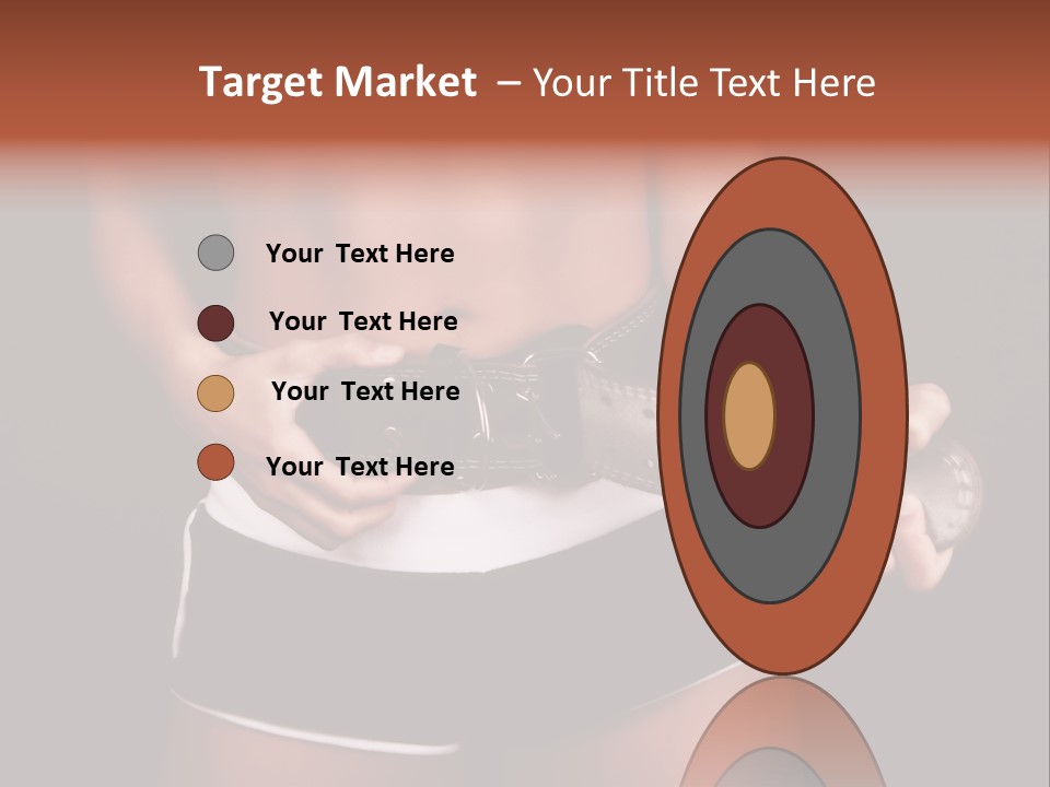 Weight Lifting Belt PowerPoint Template