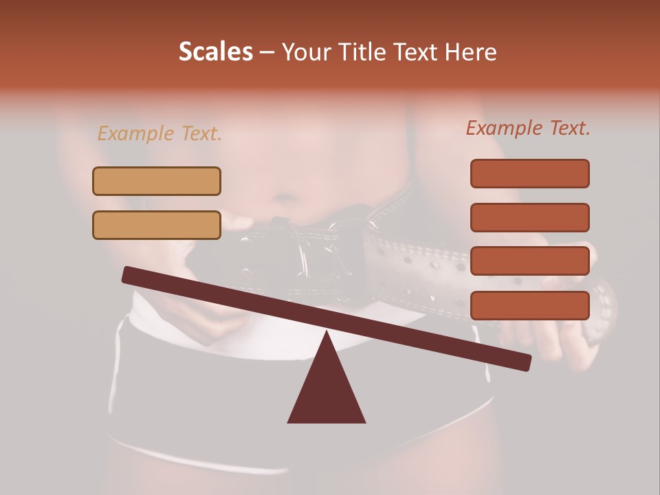 Weight Lifting Belt PowerPoint Template
