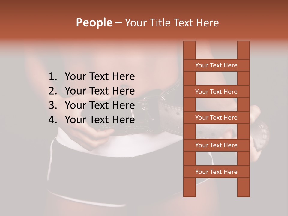 Weight Lifting Belt PowerPoint Template