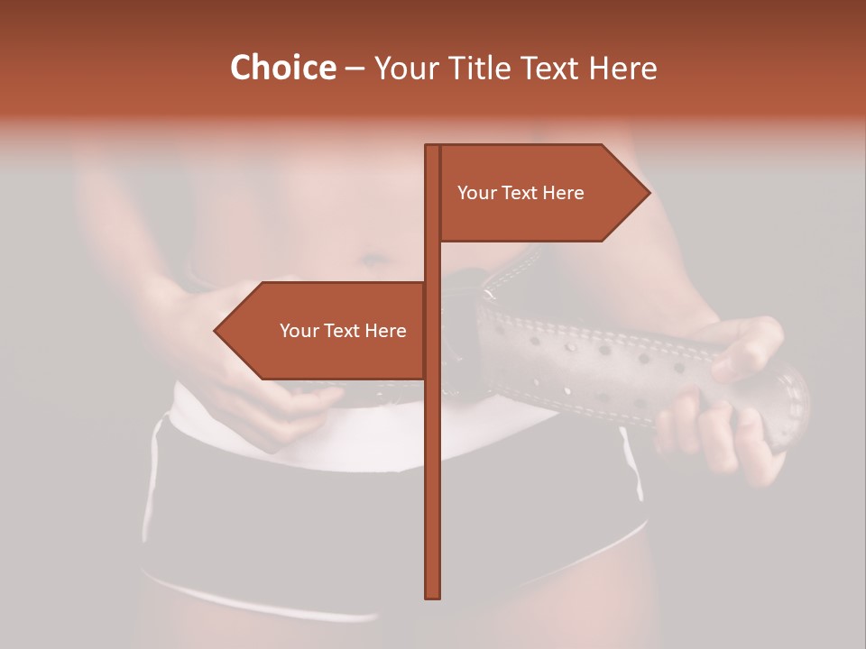 Weight Lifting Belt PowerPoint Template