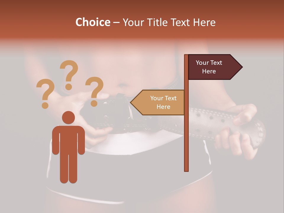 Weight Lifting Belt PowerPoint Template